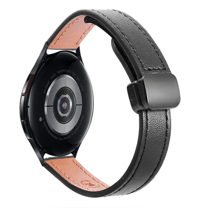 Slim Magnetic Buckle 20mm Microfiber Leather Watch Band, For Samsung Galaxy Watch 6 Classic 43 / 47mm, For Samsung Galaxy Watch 6 40 / 44mm, For Samsung Galaxy Watch 5 40 / 44mm - DealBuddy