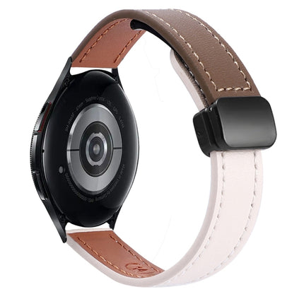 Slim Magnetic Buckle 20mm Microfiber Leather Watch Band, For Samsung Galaxy Watch 6 Classic 43 / 47mm, For Samsung Galaxy Watch 6 40 / 44mm, For Samsung Galaxy Watch 5 40 / 44mm - DealBuddy