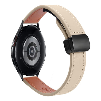 Slim Magnetic Buckle 20mm Microfiber Leather Watch Band, For Samsung Galaxy Watch 6 Classic 43 / 47mm, For Samsung Galaxy Watch 6 40 / 44mm, For Samsung Galaxy Watch 5 40 / 44mm - DealBuddy