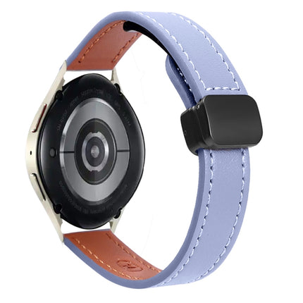 Slim Magnetic Buckle 20mm Microfiber Leather Watch Band, For Samsung Galaxy Watch 6 Classic 43 / 47mm, For Samsung Galaxy Watch 6 40 / 44mm, For Samsung Galaxy Watch 5 40 / 44mm - DealBuddy