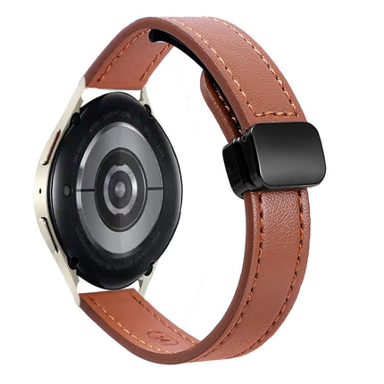 Slim Magnetic Buckle 20mm Microfiber Leather Watch Band, For Samsung Galaxy Watch 6 Classic 43 / 47mm, For Samsung Galaxy Watch 6 40 / 44mm, For Samsung Galaxy Watch 5 40 / 44mm - DealBuddy
