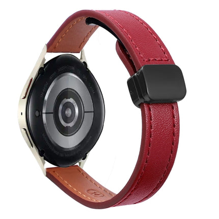 Slim Magnetic Buckle 20mm Microfiber Leather Watch Band, For Samsung Galaxy Watch 6 Classic 43 / 47mm, For Samsung Galaxy Watch 6 40 / 44mm, For Samsung Galaxy Watch 5 40 / 44mm - DealBuddy