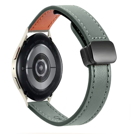 Slim Magnetic Buckle 20mm Microfiber Leather Watch Band, For Samsung Galaxy Watch 6 Classic 43 / 47mm, For Samsung Galaxy Watch 6 40 / 44mm, For Samsung Galaxy Watch 5 40 / 44mm - DealBuddy