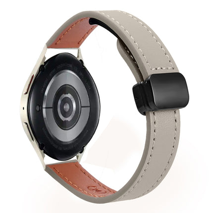 Slim Magnetic Buckle 20mm Microfiber Leather Watch Band, For Samsung Galaxy Watch 6 Classic 43 / 47mm, For Samsung Galaxy Watch 6 40 / 44mm, For Samsung Galaxy Watch 5 40 / 44mm - DealBuddy