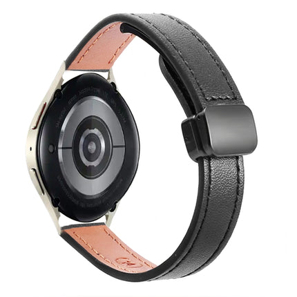 Slim Magnetic Buckle 20mm Microfiber Leather Watch Band, For Samsung Galaxy Watch 6 Classic 43 / 47mm, For Samsung Galaxy Watch 6 40 / 44mm, For Samsung Galaxy Watch 5 40 / 44mm - DealBuddy