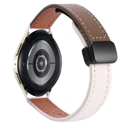 Slim Magnetic Buckle 20mm Microfiber Leather Watch Band, For Samsung Galaxy Watch 6 Classic 43 / 47mm, For Samsung Galaxy Watch 6 40 / 44mm, For Samsung Galaxy Watch 5 40 / 44mm - DealBuddy
