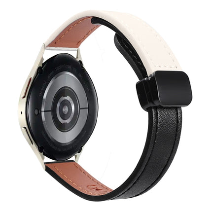 Slim Magnetic Buckle 20mm Microfiber Leather Watch Band, For Samsung Galaxy Watch 6 Classic 43 / 47mm, For Samsung Galaxy Watch 6 40 / 44mm, For Samsung Galaxy Watch 5 40 / 44mm - DealBuddy