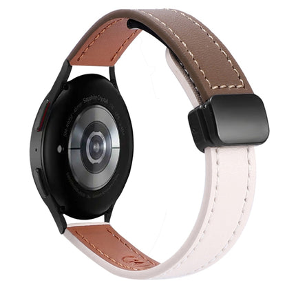 Slim Magnetic Buckle 20mm Microfiber Leather Watch Band, For Samsung Galaxy Watch 6 Classic 43 / 47mm, For Samsung Galaxy Watch 6 40 / 44mm, For Samsung Galaxy Watch 5 40 / 44mm - DealBuddy