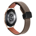 Slim Magnetic Buckle 20mm Microfiber Leather Watch Band