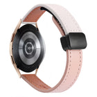 Slim Magnetic Buckle 20mm Microfiber Leather Watch Band