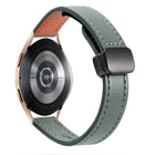 Slim Magnetic Buckle 20mm Microfiber Leather Watch Band