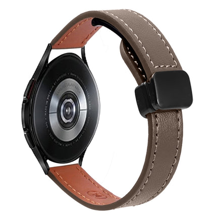 Slim Magnetic Buckle 20mm Microfiber Leather Watch Band, For Samsung Galaxy Watch 4  40 / 44mm, For Samsung Galaxy Watch 4 Classic 42 / 46mm - DealBuddy