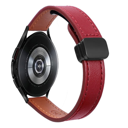 Slim Magnetic Buckle 20mm Microfiber Leather Watch Band
