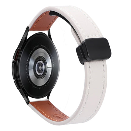 Slim Magnetic Buckle 20mm Microfiber Leather Watch Band