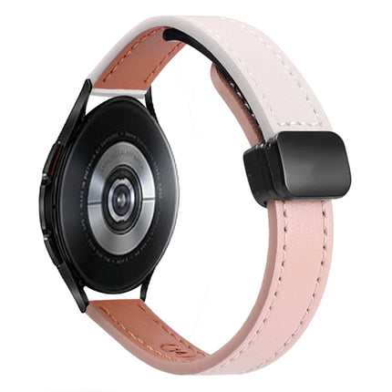 Slim Magnetic Buckle 20mm Microfiber Leather Watch Band