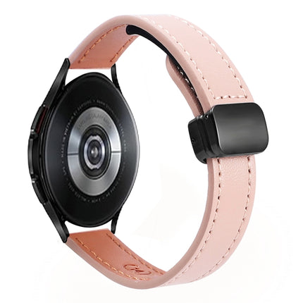 Slim Magnetic Buckle 20mm Microfiber Leather Watch Band