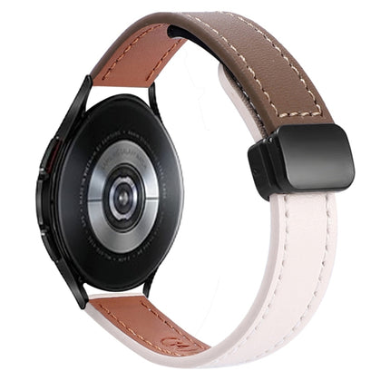 Slim Magnetic Buckle 20mm Microfiber Leather Watch Band