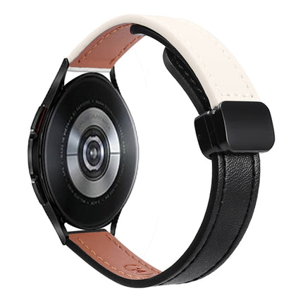 Slim Magnetic Buckle 20mm Microfiber Leather Watch Band