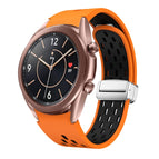 For Samsung Galaxy Watch 3 41mm / Orange Black