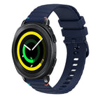 Wavy Dotted Stitched 20mm Silicone Watch Band, For Samsung Galaxy Gear Sport, For Samsung Galaxy Watch Active 2, For Samsung Galaxy Watch3 41mm, For Samsung Galaxy Watch Active