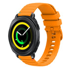 Wavy Dotted Stitched 20mm Silicone Watch Band, For Samsung Galaxy Gear Sport, For Samsung Galaxy Watch Active 2, For Samsung Galaxy Watch3 41mm, For Samsung Galaxy Watch Active