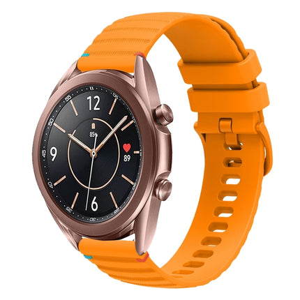 Wavy Dotted Stitched 20mm Silicone Watch Band, For Samsung Galaxy Gear Sport, For Samsung Galaxy Watch Active 2, For Samsung Galaxy Watch3 41mm, For Samsung Galaxy Watch Active