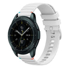 Wavy Dotted Stitched 20mm Silicone Watch Band