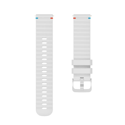 Wavy Dotted Stitched 20mm Silicone Watch Band
