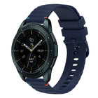 Wavy Dotted Stitched 20mm Silicone Watch Band