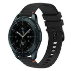 Wavy Dotted Stitched 20mm Silicone Watch Band