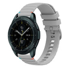 Wavy Dotted Stitched 20mm Silicone Watch Band