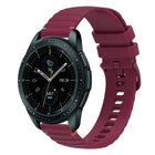 Wavy Dotted Stitched 20mm Silicone Watch Band