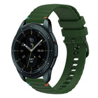 Wavy Dotted Stitched 20mm Silicone Watch Band