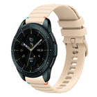 Wavy Dotted Stitched 20mm Silicone Watch Band
