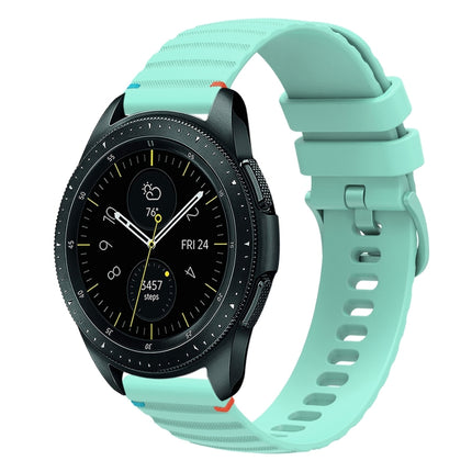 Wavy Dotted Stitched 20mm Silicone Watch Band