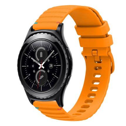 Wavy Dotted Stitched 20mm Silicone Watch Band, For Samsung Galaxy Watch 42mm, For Samsung Gear S2 Classic - DealBuddy