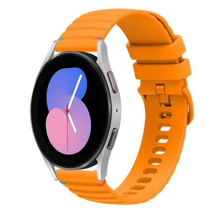 Wavy Dotted Stitched 20mm Silicone Watch Band, For Samsung Galaxy Watch 5 40 / 44mm, For Samsung Galaxy Watch 5 Pro 45mm, For Samsung Galaxy Watch 4 40 / 44mm, For Samsung Galaxy Watch 4 Classic 42 / 46mm