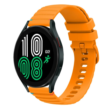 Wavy Dotted Stitched 20mm Silicone Watch Band, For Samsung Galaxy Watch 5 40 / 44mm, For Samsung Galaxy Watch 5 Pro 45mm, For Samsung Galaxy Watch 4 40 / 44mm, For Samsung Galaxy Watch 4 Classic 42 / 46mm