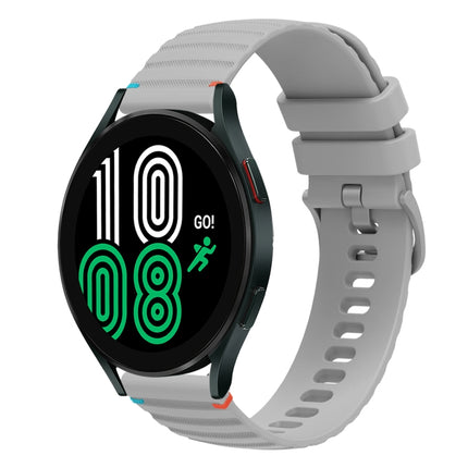Wavy Dotted Stitched 20mm Silicone Watch Band, For Samsung Galaxy Watch 5 40 / 44mm, For Samsung Galaxy Watch 5 Pro 45mm, For Samsung Galaxy Watch 4 40 / 44mm, For Samsung Galaxy Watch 4 Classic 42 / 46mm