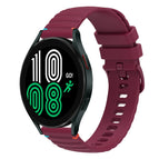 For Samsung Galaxy Watch 4 40 / 44mm / Wine Red
