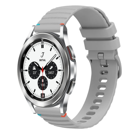 Wavy Dotted Stitched 20mm Silicone Watch Band, For Samsung Galaxy Watch 5 40 / 44mm, For Samsung Galaxy Watch 5 Pro 45mm, For Samsung Galaxy Watch 4 40 / 44mm, For Samsung Galaxy Watch 4 Classic 42 / 46mm