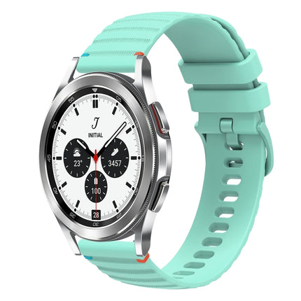 Wavy Dotted Stitched 20mm Silicone Watch Band, For Samsung Galaxy Watch 5 40 / 44mm, For Samsung Galaxy Watch 5 Pro 45mm, For Samsung Galaxy Watch 4 40 / 44mm, For Samsung Galaxy Watch 4 Classic 42 / 46mm