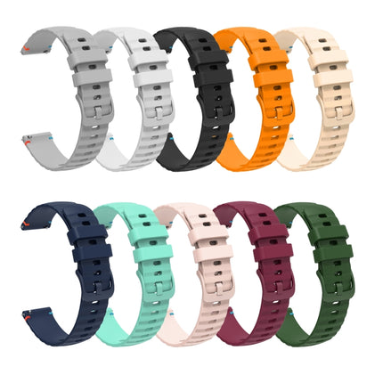 Wavy Dotted Stitched 20mm Silicone Watch Band, For Samsung Galaxy Watch 5 40 / 44mm, For Samsung Galaxy Watch 5 Pro 45mm, For Samsung Galaxy Watch 4 40 / 44mm, For Samsung Galaxy Watch 4 Classic 42 / 46mm
