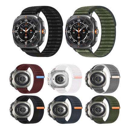 For Samsung Galaxy Watch Ultra 47mm / Ultra 2025 Sea Wave Texture Nylon Hook and Loop Fastener Watch Band - DealBuddy