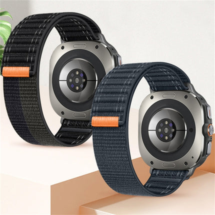 For Samsung Galaxy Watch Ultra 47mm / Ultra 2025 Sea Wave Texture Nylon Hook and Loop Fastener Watch Band - DealBuddy