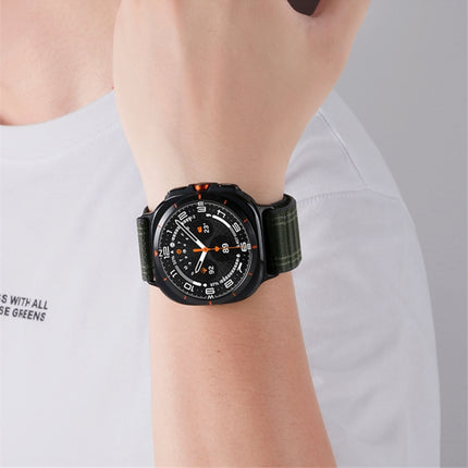 For Samsung Galaxy Watch Ultra 47mm / Ultra 2025 Sea Wave Texture Nylon Hook and Loop Fastener Watch Band - DealBuddy
