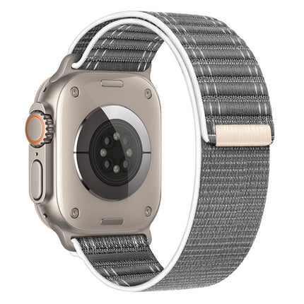 Sea Wave Nylon Hook and Loop Fastener Watch Band, For Apple Watch SE 2022 40mm, For Apple Watch SE 2022 44mm, For Apple Watch Series 7 41mm, For Apple Watch Series 7 45mm, For Apple Watch Series 6 40mm, For Apple Watch Series 6 44mm                    ...