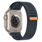 Sea Wave Nylon Hook and Loop Fastener Watch Band, For Apple Watch SE 2022 40mm, For Apple Watch SE 2022 44mm, For Apple Watch Series 7 41mm, For Apple Watch Series 7 45mm, For Apple Watch Series 6 40mm, For Apple Watch Series 6 44mm                    ...