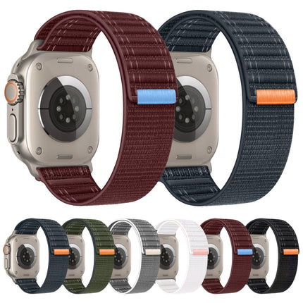 Sea Wave Nylon Hook and Loop Fastener Watch Band, For Apple Watch SE 2022 40mm, For Apple Watch SE 2022 44mm, For Apple Watch Series 7 41mm, For Apple Watch Series 7 45mm, For Apple Watch Series 6 40mm, For Apple Watch Series 6 44mm                    ...