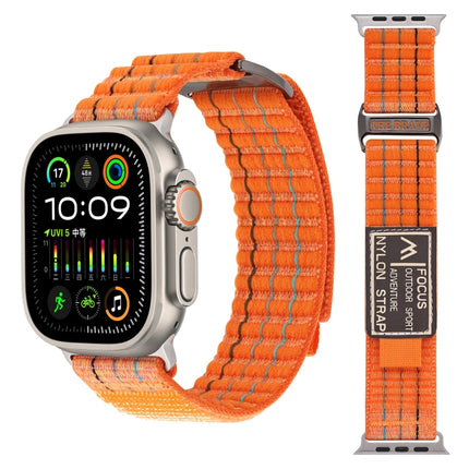 Two Sections Nylon Hook and Loop Fastener Watch Band, For Apple Watch Series 7 41mm, For Apple Watch Series 7 45mm, For Apple Watch Series 6 40mm, For Apple Watch Series 6 44mm, For Apple Watch Series 5 44mm, For Apple Watch Series 5 40mm - DealBuddy
